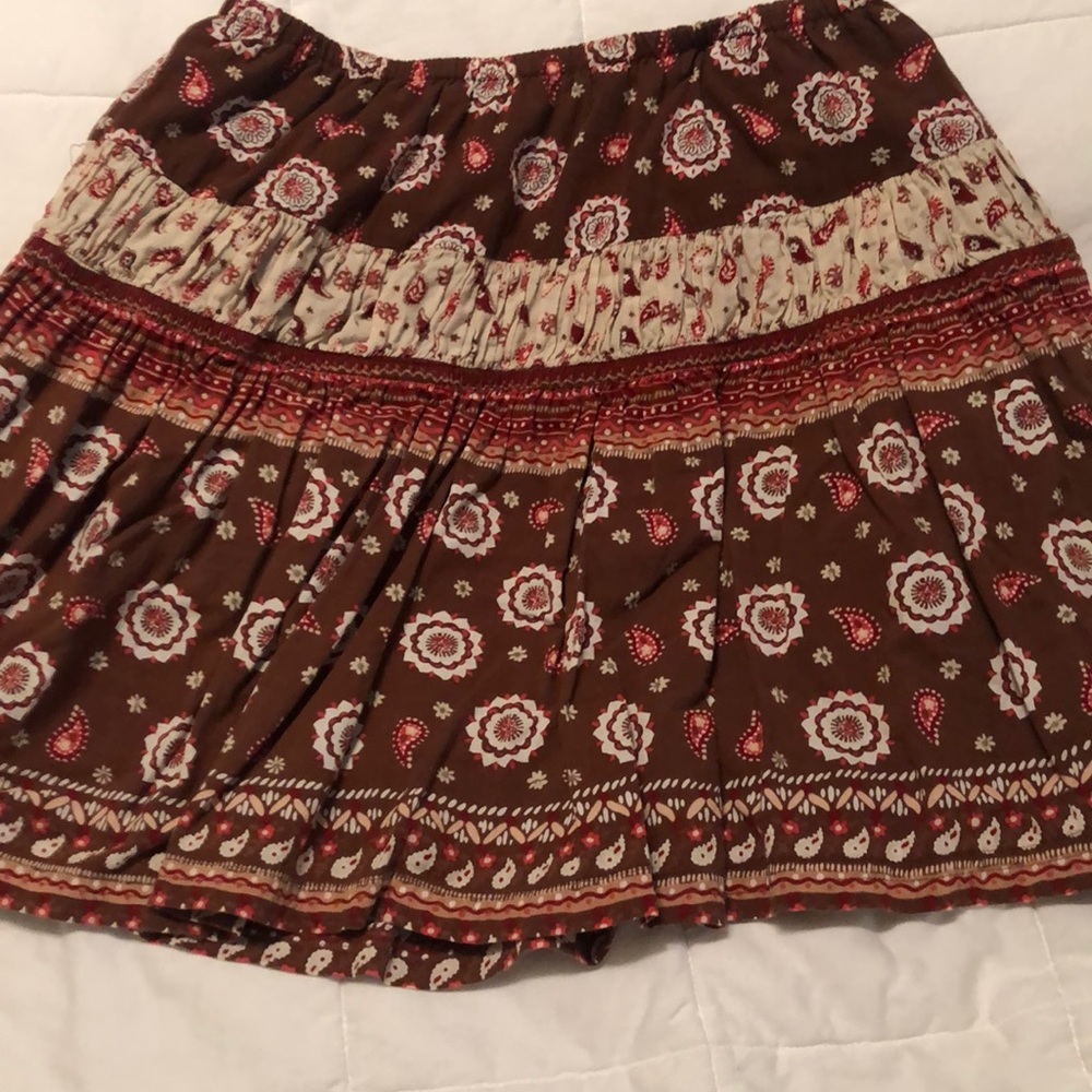 Faded Glory Paisley print skirt